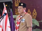 Bupati Muara Enim Pimpin Upacara Malam HUT- Pramuka