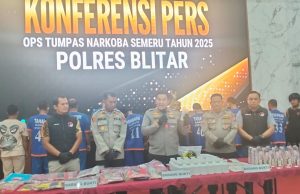 Satnarkoba Polres Blitar Ungkap Jaringan Narkoba dan Pil Dobel L, Puluhan Gram Sabu, Ribuan Butir Okerbaya serta Ribuan Miras Diamankan