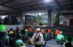 Peringati Maulid Nabi Muhammad SAW, Polres Blitar Kota Bersama Komunitas Ojol Blitar Raya Bersholawat