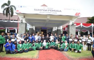 Semangat Persatuan di Hari Sumpah Pemuda ke-97: DEMA IAIN Ash-Shiddiqiyah Hadiri Upacara di Kantor Bupati OKI