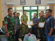 HUT TNI ke-80, DPP PJS Beri Penghargaan untuk Kodim 0403/OKU Atas Dedikasi Menjaga Kondusivitas Wilayah OKU Raya