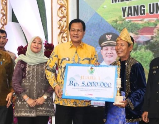 Selamat! Desa Pagardewa Raih Juara I Komdespar Muara Enim