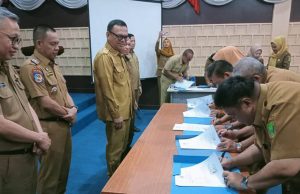 Seluruh Pejabat Pemkab Empat Lawang Tanda Tangani Fakta Integritas, Wujudkan Komitmen Empat Lawang Madani Jilid II