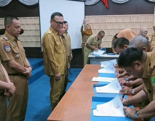Seluruh Pejabat Pemkab Empat Lawang Tanda Tangani Fakta Integritas, Wujudkan Komitmen Empat Lawang Madani Jilid II