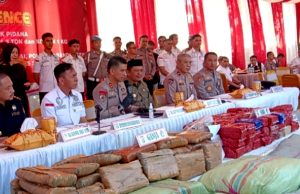 Polda Aceh Bongkar Jaringan Narkoba Besar: 80,5 Kg Sabu, 1,3 Ton Ganja, dan 1 Kg Kokain Disita