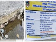 Proyek Rp1,1 Miliar di Kelurahan Burung Dinang Diduga Asal-asalan, Warga Pagar Alam Kecewa