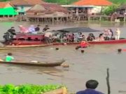 Dua Perahu Motor Tabrakan di Sungai Pedamaran OKI, Seorang Anak Kecil Berhasil Diselamatkan