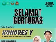 Presiden dan Wakil Presiden Mahasiswa IAIN Ash-Shiddiqiyah Wakili Kampus di Kongres V FORKOM BEM/DEMA PTAI se-Indonesia