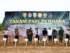 Korem 044/Garuda Dempo Tanam Padi Serentak, Wujud Nyata Dukungan Ketahanan Pangan Nasional