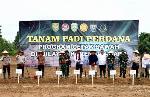 Korem 044/Garuda Dempo Tanam Padi Serentak, Wujud Nyata Dukungan Ketahanan Pangan Nasional