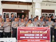 Siswa SPN Polda Sumsel Belajar Nilai Budaya Lewat Musik Tanjidor Mahkota di Pedamaran