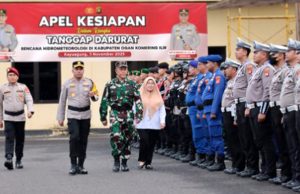 Polres OKI Gelar Apel Siaga Tanggap Darurat Bencana Hidrometeorologi Perkuat Sinergi Lintas Instansi Hadapi Potensi Banjir dan Angin Kencang di Musim Hujan
