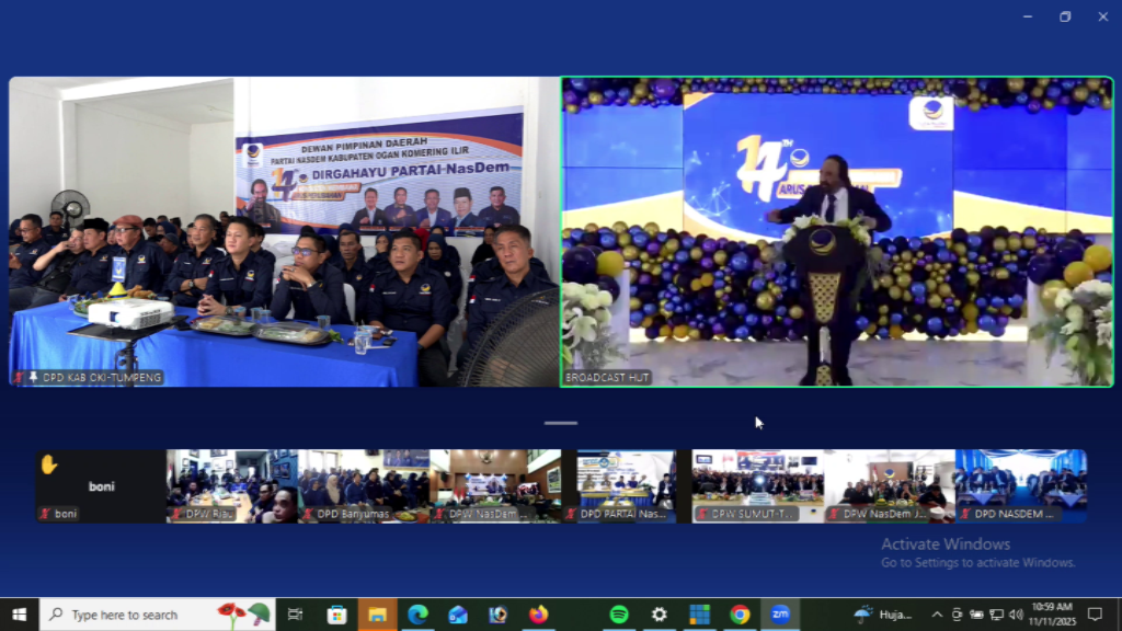 DPD Partai NasDem OKI Rayakan HUT ke-14 dengan Semangat Restorasi dan Kepedulian Sosial