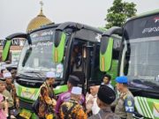 Penuh Haru, 54 Jamaah Umroh Program Pemkab PALI Resmi Diberangkatkan dari Masjid Syuhada Talang Ubi
