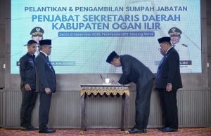 Dicky Syailendra Resmi Dilantik sebagai Pj Sekda Ogan Ilir, Tegaskan Komitmen Perkuat Birokrasi