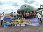Gubernur Sumsel Lepas Bantuan 14,9 Ton untuk Korban Bencana Sumatera Menggunakan Pesawat Hercules TNI AU