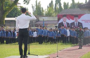 Apel Gabungan OKI, Bupati Muchendi Tegaskan Disiplin ASN dan Kesiapsiagaan Hadapi Bencana