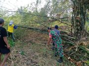 Babinsa Kelurahan Bence Bersama Petani Kerja Bakti Buka Akses Jalan Sawah: Gotong Royong Perkuat Produktivitas Pertanian