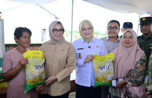 Eva Susanti Pantau Operasi Pasar Murah di Banyuasin, Pastikan Bahan Pokok Tepat Sasaran dan Harga Terjangkau