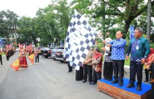 Sekda Sumsel Lepas Karnaval Seni Budaya Pelajar: Kreativitas Generasi Muda Jadi Etalase Kemajuan Daerah