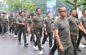 Dandim 0418 Palembang Hadiri Jalan Santai Kodam II Sriwijaya, Perkuat Kebugaran dan Soliditas Prajurit