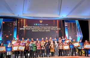 Pemkab Lahat Raih Penghargaan Implementasi 100 Persen SIPD RI Online Tahun 2025