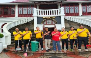 Polda Sumsel Pimpin Aksi Bersih-Bersih di Museum SMB II, Tindak Lanjuti Arahan Presiden pada Rakornas 2026