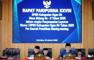 Rapat Paripurna DPRD Ogan Ilir Bahas Laporan Reses I, Aspirasi Infrastruktur hingga Ekonomi Jadi Sorotan