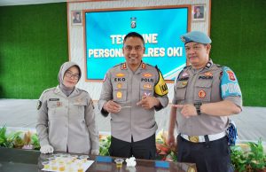 Tes Urine 769 Personel Polres OKI, Komitmen Bersih Narkoba Ditegaskan dari Internal