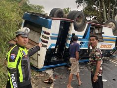 Kecelakaan Bus OKU Selatan: Microbus Terguling di Tanjakan Danau Ranau, 28 Penumpang Luka