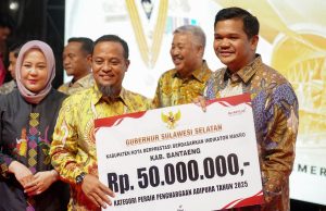 Penghargaan Adipura 2025 Bantaeng Raih Apresiasi Rp50 Juta dari Pemprov Sulsel