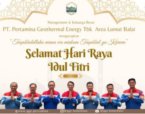 PGE Lumut Balai Sampaikan Ucapan Idul Fitri 1447 H, Tekankan Kebersamaan dan Silaturahmi