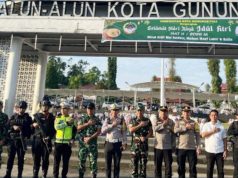 Brimob Polda Sumut Amankan Salat Idulfitri 1447 H di Sibolga, Operasi Ketupat Toba 2026