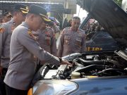 Jelang Operasi Ketupat Semeru 2026, Kapolres Blitar Kota Cek Kesiapan Kendaraan Dinas