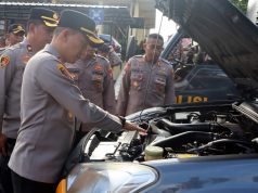 Jelang Operasi Ketupat Semeru 2026, Kapolres Blitar Kota Cek Kesiapan Kendaraan Dinas