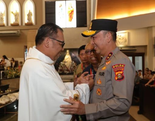 Pengamanan Paskah Palembang 2026 Dipantau Kapolda, Ibadah Berlangsung Aman dan Kondusif