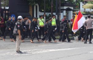 Polres Blitar Kota Kerahkan 281 Personel Gabungan Amankan Halal Bihalal Perguruan Silat