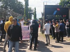 Demo Rekrutmen Pertamina Adera Field PALI, Warga Tuntut Transparansi dan Akses Kerja Lokal