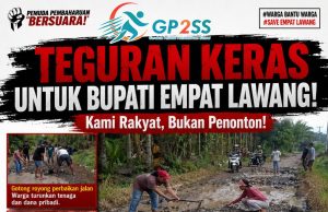 Jalan Rusak Tak Kunjung Diperbaiki, GP2SS Tegur Keras Bupati Empat Lawang: “Kami Rakyat, Bukan Penonton!”
