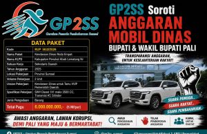 Rp6 Miliar untuk Dua Mobil Dinas VVIP di PALI Disorot, GP2SS Pertanyakan Prioritas Anggaran Daerah