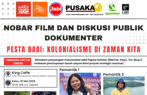 Nobar Film “Pesta Babi: Kolonialisme di Zaman Kita” Sukses Digelar di Medan, Bahas Perjuangan Masyarakat Adat Papua