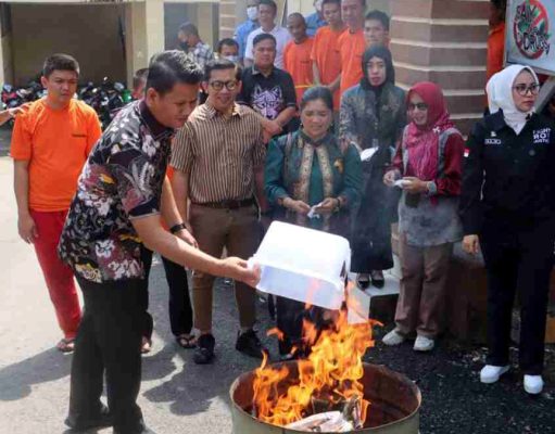 Narkoba Dimusnahkan di Lahat, Namun Peredaran Masih Jadi Kekhawatiran