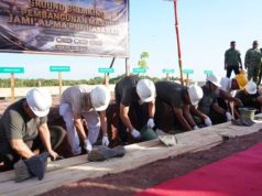 Ground Breaking Masjid Jami Al-Ma’ruf Hasanah di Danau Biru Ogan Ilir Dihadiri Pangdam II/Sriwijaya