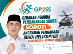 Anggaran Sewa Helikopter Rp4 Miliar Disorot, GP2SS Minta Pemprov Sumsel Buka Penjelasan ke Publik