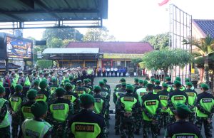 Polres Blitar Kota Terjunkan 480 Personel Gabungan Amankan Pengesahan Warga Baru Perguruan Silat