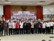Pelantikan KONI Kota Blitar, Wawali Elim Tyu Samba Fokus Pembibitan Dan Pembinaan Atlet