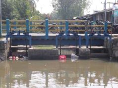 Ribuan hektare sawah bergantung pada satu saluran irigasi. Kini saluran itu menyempit akibat sedimentasi dan bangunan di bantaran