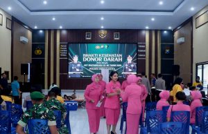 Semarak HUT Bhayangkara ke-80, Polres Blitar Kota Gelar Donor Darah untuk Kemanusiaan