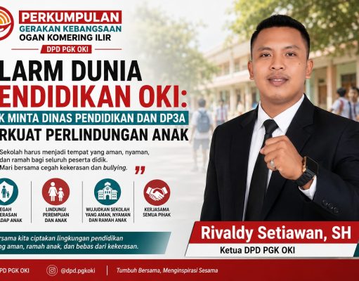 Alarm Dunia Pendidikan OKI: PGK Minta Dinas Pendidikan dan DP3A Perkuat Perlindungan Anak