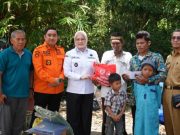 Korban Tenggelam Banyuasin Disantuni Wakil Bupati, Warga Diimbau Tidak Mandi di Sungai Saat Air Surut